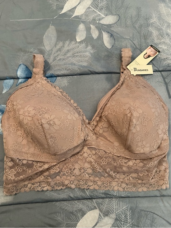 No Boundaries Other - NWTS No Boundaries Crossover Lace Bralette - Lt. Mauve sz XXXL
